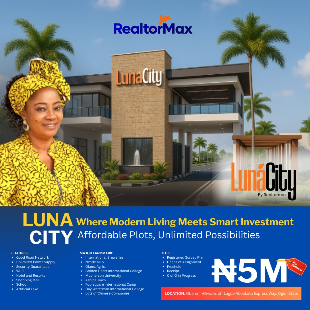 LUNA CITY, OWODE - N5M/500SQM